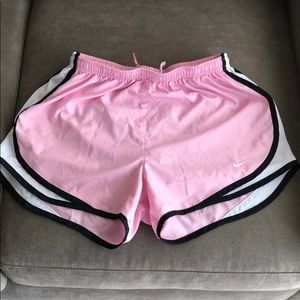 Nike running shorts in pink